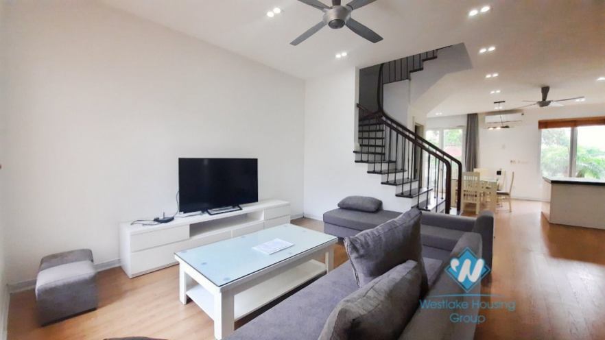 Adjacent four bedroom villas with backyard for rent in Vinhome Riverside Long Bien